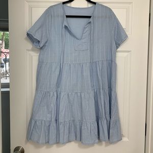 Light Blue Babydoll Dress